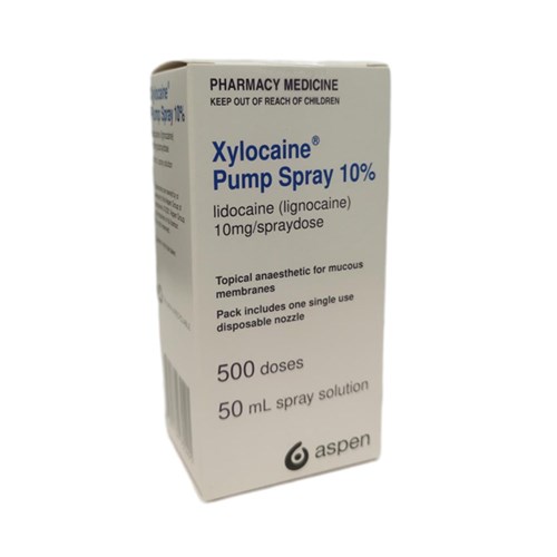 Xylocaine 10mg Pump Spray 10% Lidocaine 50ml