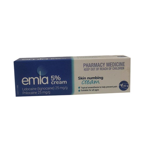 EMLA Topical Anaesthetic Cream 5% 30g Tube Ea