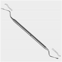 Bone Curette Lucas DO609R 185mm Double Ended ea