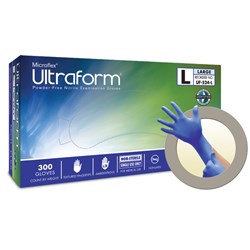 MICROFLEX Ultraform  Blue Nitrile Gloves X-Large Box 250