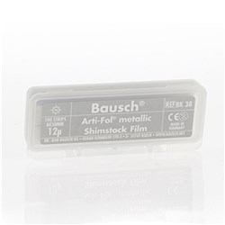 BAUSCH Arti-Fol BK38 Uncoated 12u 8mm 100 sheets