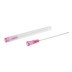 Hypodermic Needle 18G 1.5" 1.2 x40mm Thin Wall Pink Box 100