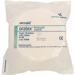 Vernaid Oratex Throat Pack 10m x 63mm