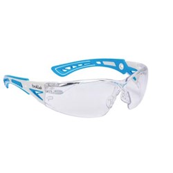 Rush+ Safety Glasses Platinum Clear Lens