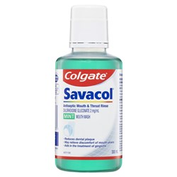 Savacol Chlorhexidine Mouthrinse Green 300ml pkt 4