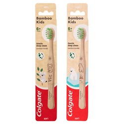 Colgate Bamboo Kids 6+ Soft Toothbrush pkt 6