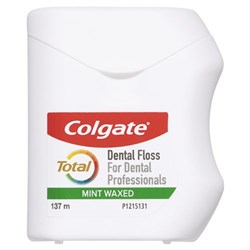 Colgate Total Mint Waxed Floss 137m Dentist Only Pack