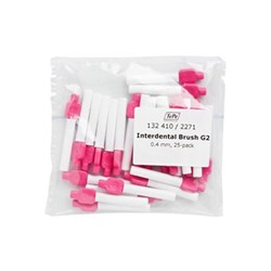 TePe Interdental Brush Pink 0.4mm with Lids Size 0 pkt 25