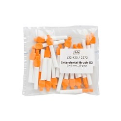 TePe Interdental Brush Orange 0.45mm with Lids Size 1 pk 25