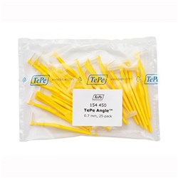 TePe Interdental Angle Brush Yellow 0.7mm pkt 25