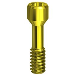 Screw TIN UG NP - on implant ExtHex universal/Active Hex