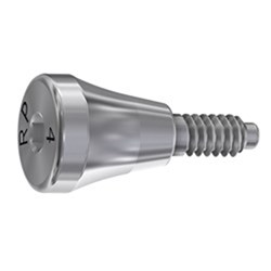 Healing abutment 4mm RP on implant Int. Hex conic