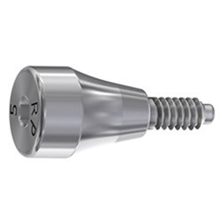 Healing abutment 5mm RP on implant Int. Hex conic