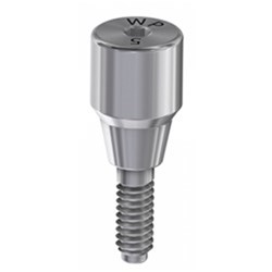 Healing abutment 5mm WP on implant Int. Hex conic