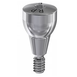 Healing abutment anatomical RP on implant Int. Hex conic