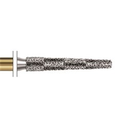 S-Diamond Bur FG #S6848KR-014 Cylinder Round-Edge Coarse pk5