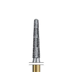 S-Diamond Bur FG #S6856-021 Taper Chamfer Rnd Coarse pkt 5