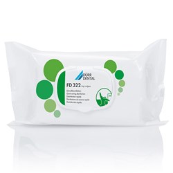 FD 322 Top Wipes Pack 50 17.5 x 25 cm