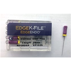 Edge K-File Size 10 25mm Pk 6