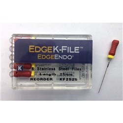 Edge K-File Size 25 25mm Pk 6