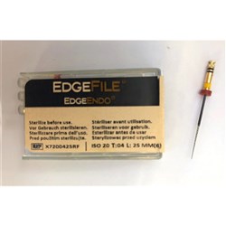 EdgeFile X7 taper .04 size 20 21mm Pk 6