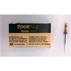 EdgeFile X7 taper .04 size 25 21mm Pk 6