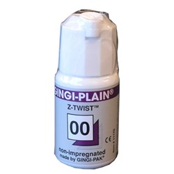 Gingi-Plain Z TWIST Weave #00 Very Thin Non impregnated