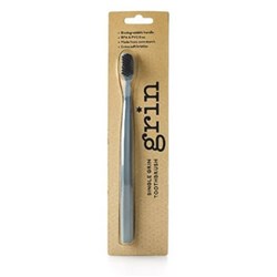 Grin Charcoal Infused Corn Starch Toothbrush Navy Blue ea