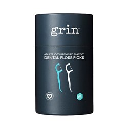 Grin 100% Recycled Adults Dental Floss Picks 45pk
