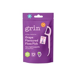 Ultra Smooth Grape Floss Pick 80pk bag x 8 packs