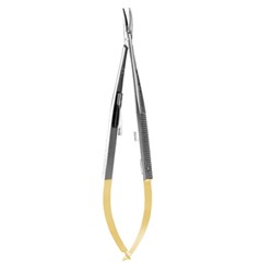 Micro Curved Castro Perma Sharp Needle Holder 14cm