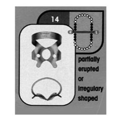 Stainless Steel Rubber Dam Clamp #14