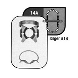 Stainless Steel Rubber Dam Clamp #14A