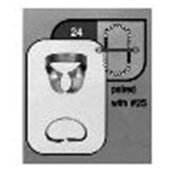 Stainless Steel Rubber Dam Clamp #24