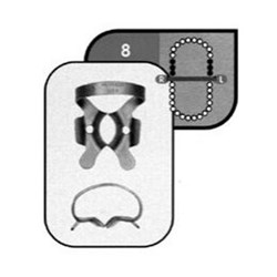 Stainless Steel Rubber Dam Clamp #8