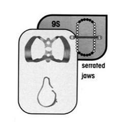 Stainless Steel Rubber Dam Clamp #9S