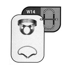Stainless Steel Rubber Dam Clamp #14W