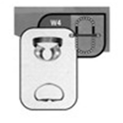Stainless Steel Rubber Dam Clamp #W4