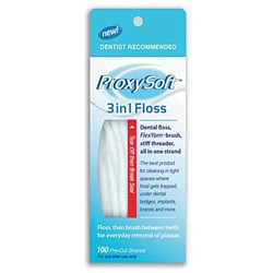 ProxySoft 3 in 1 Floss pkt 100 pre-cut strands