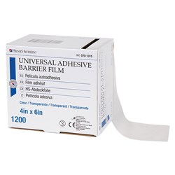 Henry Schein Barrier Coverall Film Clear 1200 Sheets Box