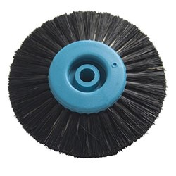 Henry Schein Lathe brush 5 row calico black bristle each