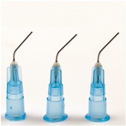 Prebent Dispensing Tips HENRY SCHEIN 25G Blue 100 Pack