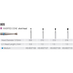 HENRY SCHEIN Maxima Diamond Bur FG 805010M Med-grit pkt 5