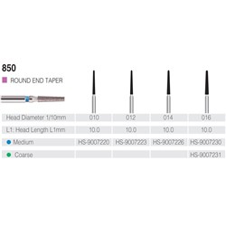 HENRY SCHEIN Maxima Diamond Bur FG 850016M Med-grit pkt 5