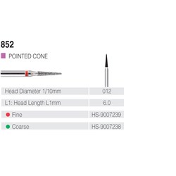 HENRY SCHEIN Maxima Diamond Bur FG 852012F Fine pkt 5