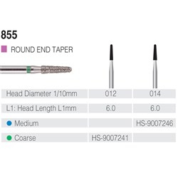 HENRY SCHEIN Maxima Diamond Bur FG 855014M Med-grit pkt 5