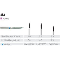 HENRY SCHEIN Maxima Diamond Bur FG 862012M Med-grit pkt 5