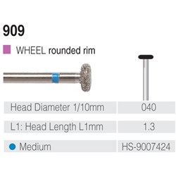 HENRY SCHEIN Maxima Diamond Bur FG 909040M Med-grit pkt 5