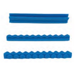 HS Blue Silicone rails 3 pieces for 10 & 16 cassette