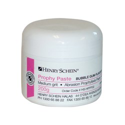 Henry Schein Prophy Paste Med Grit Bubble Gum 200g Jar